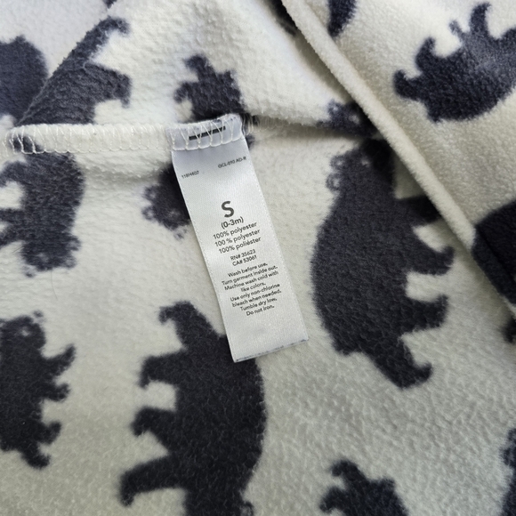 Carter's Fleece 0-3 Month Bear Sleep Sack - Picture 6 of 8